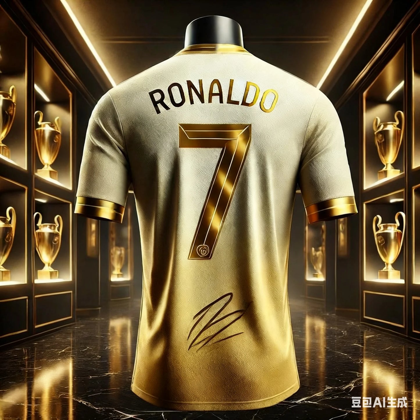 Football Star Ronaldo's Stylish Jersey Fan Gift Daily Wear Outdoor Sports Breathable Children's/Adult Short-Sleeved