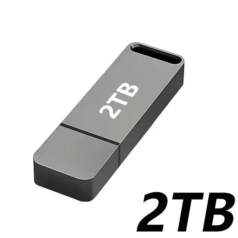 16TB Flash Drive USB 3.2 High Speed Transfer SSD High Capacity Metal Pen Drive Type C Portable Memory Waterproof U Drive