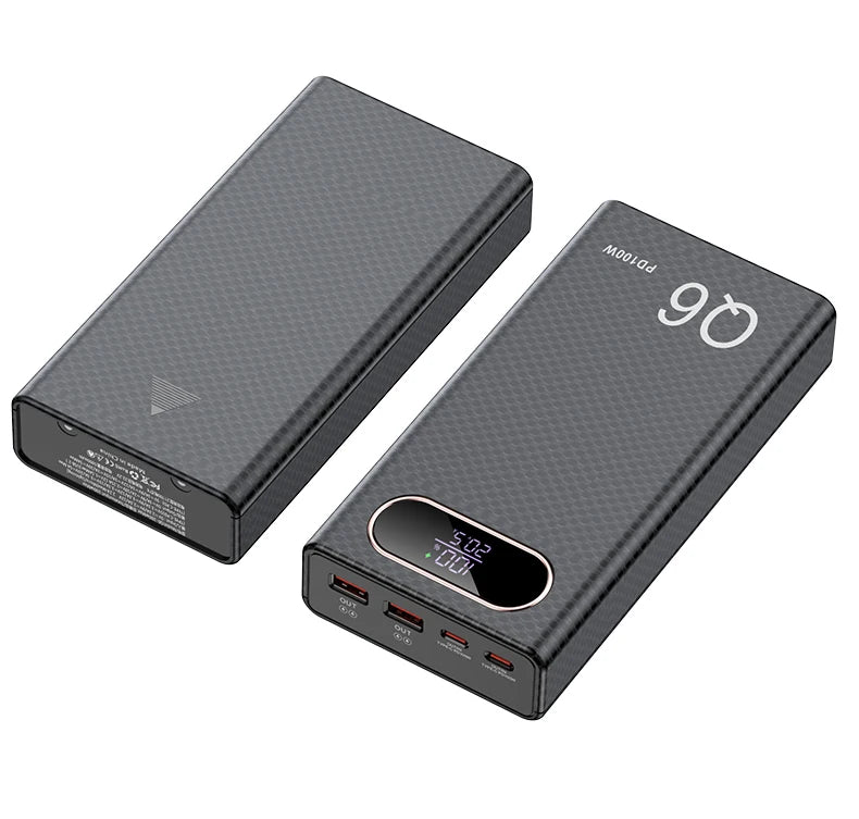 PD100W Fast Charging Power Bank DIY Kit 20V 5A 6x 21700 Battery Pack Portable Customizable No Soldering Easy to Assemble