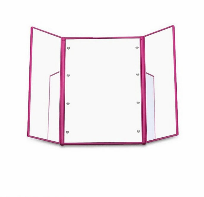 Portable LED Light Makeup Mirror Vanity lights Compact Make Up Pocket mirrors Vanity Cosmetic hand folding led Mirror lamp