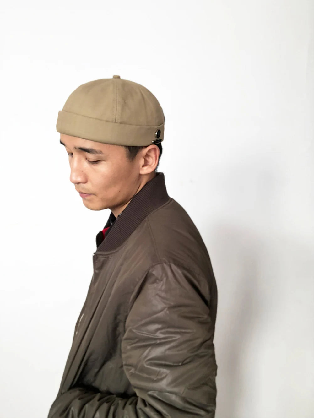 Fashion Men Women Docker Brimless Caps Hat Retro Maple Leaf Icon Melon Beanie Hats Outdoor Street Style Spring Summer Skullcap