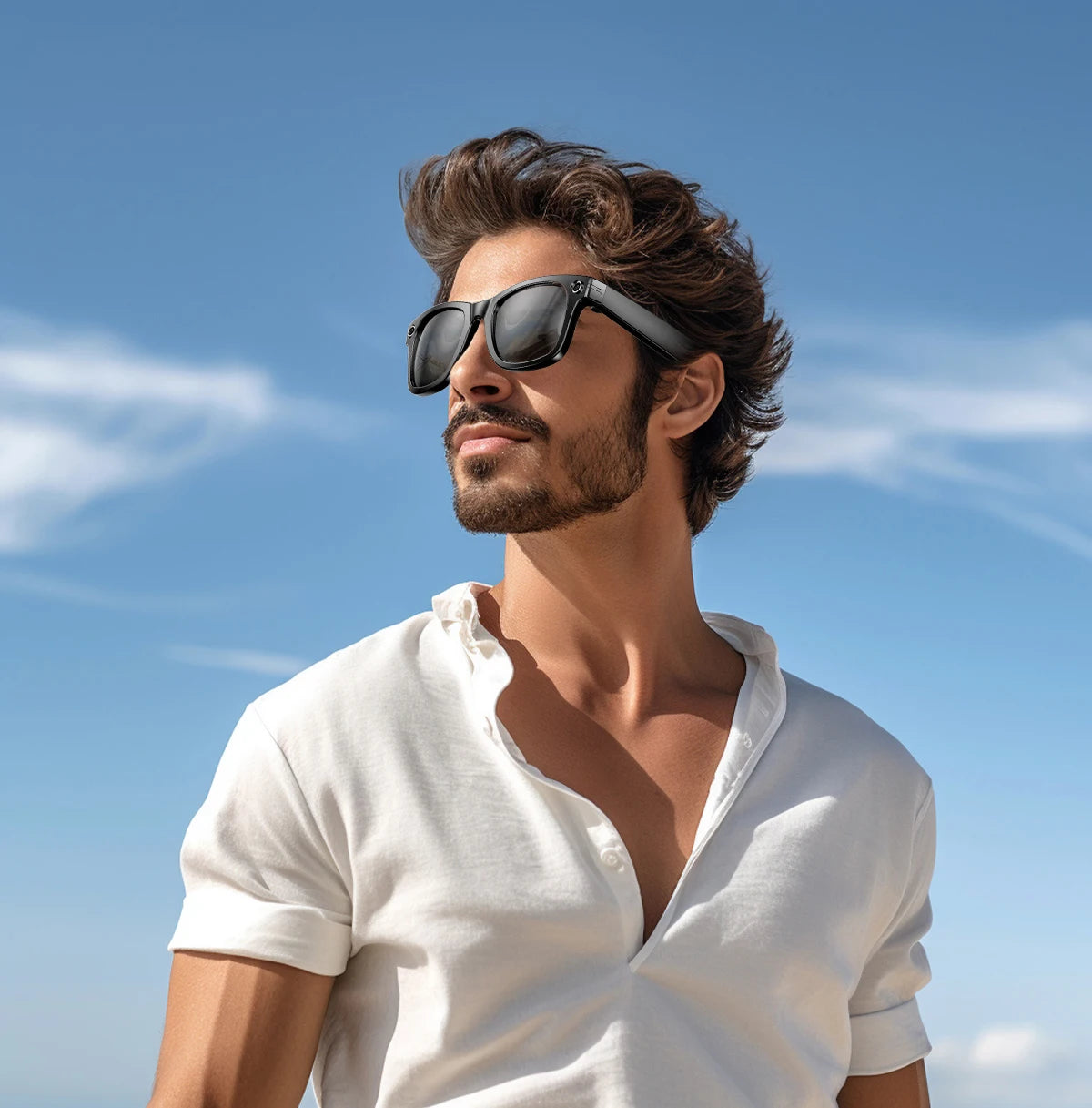 Fashion 8 Million Pixels SmartGlasses Recording Videos AI Photo Recognition Translation 270mAh IP65 Waterproof Bluetooth Glasses