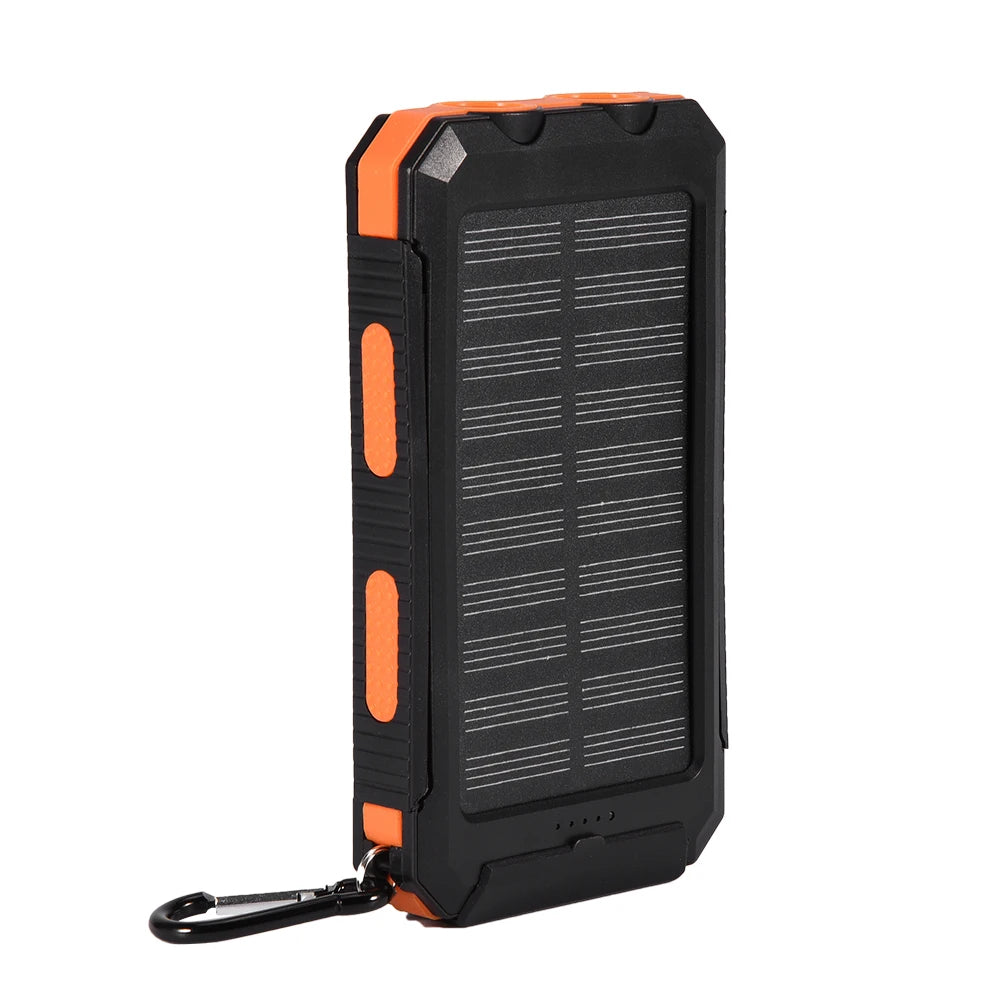 10000mAh Outdoor Fast  Solar Mobile Power Bank Case DIY Kit with   Power Bank Power Bank Dual USB