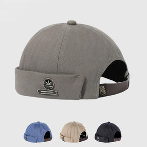 Fashion Men Women Docker Brimless Caps Hat Retro Maple Leaf Icon Melon Beanie Hats Outdoor Street Style Spring Summer Skullcap