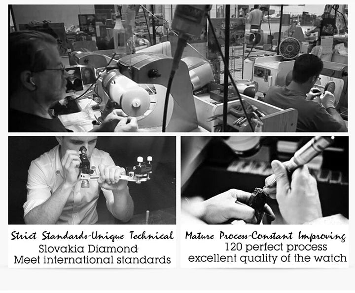 Diamond Men's Quartz Watch With Auto Date Waterproof Wristwatches For Male Unique Luxury Cool Iced Fashion Trends Timepieces New