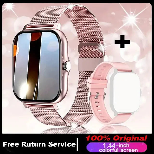 Smart Watch For Men Women Gift 1.44 inch Full Touch Screen Sport Fitness Watches BT Call Digital Smartwatch Wristwatch 2024 New