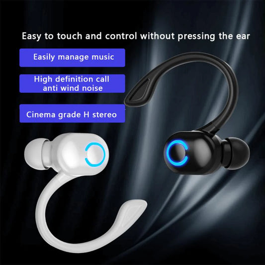 TWS Bluetooth 5.2 Ear Hook Wireless Earphone True Headphones Mini Handsfree Waterproof Sport Music Headset Single Right Earbuds