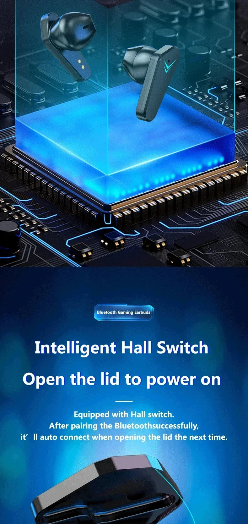 2025 New TWS Wireless Earphone 5.3 bluetooth Headphone Low Latency Earbud Esport Gaming Headset Gamer with Mic For xiaomi iphone