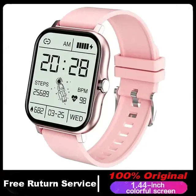 Smart Watch For Men Women Gift 1.44 inch Full Touch Screen Sport Fitness Watches BT Call Digital Smartwatch Wristwatch 2024 New