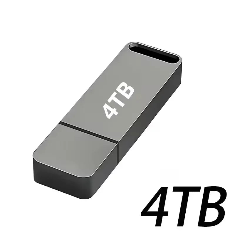 16TB Flash Drive USB 3.2 High Speed Transfer SSD High Capacity Metal Pen Drive Type C Portable Memory Waterproof U Drive