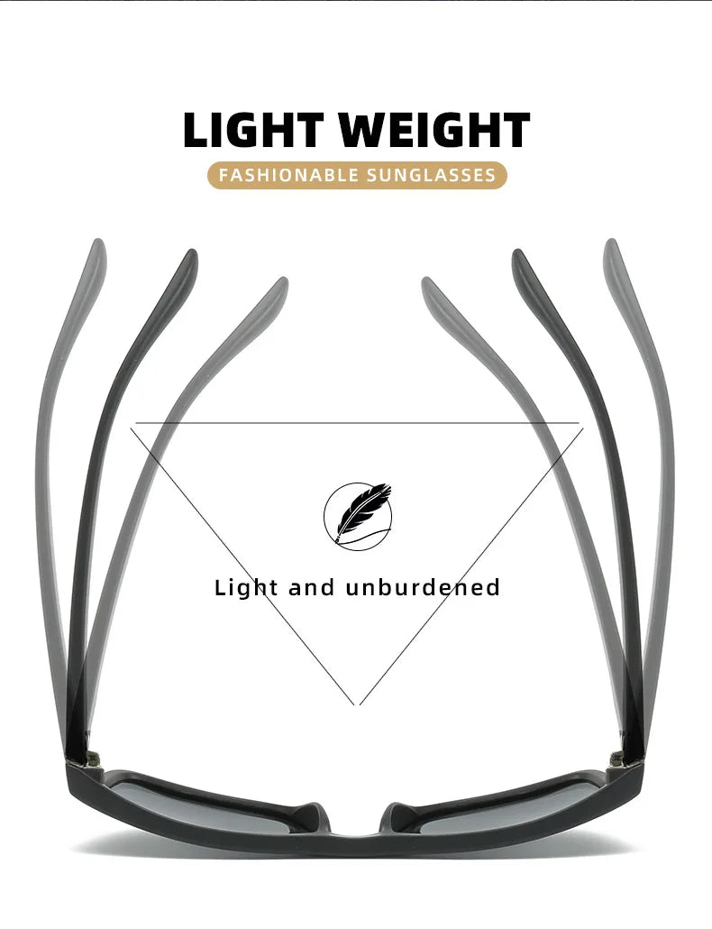 Fashion Square Vintage Polarized Sunglasses Men Women Retro Driving Fishing Luxury Brand Designer Sun Glasses UV400 Eyewear Очки