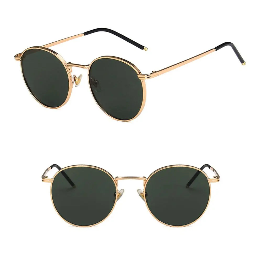 Fashion Glasses Fishing Metal Frame Shades Round Sun Glasses Women's Eyewear Women Men Sunglasses
