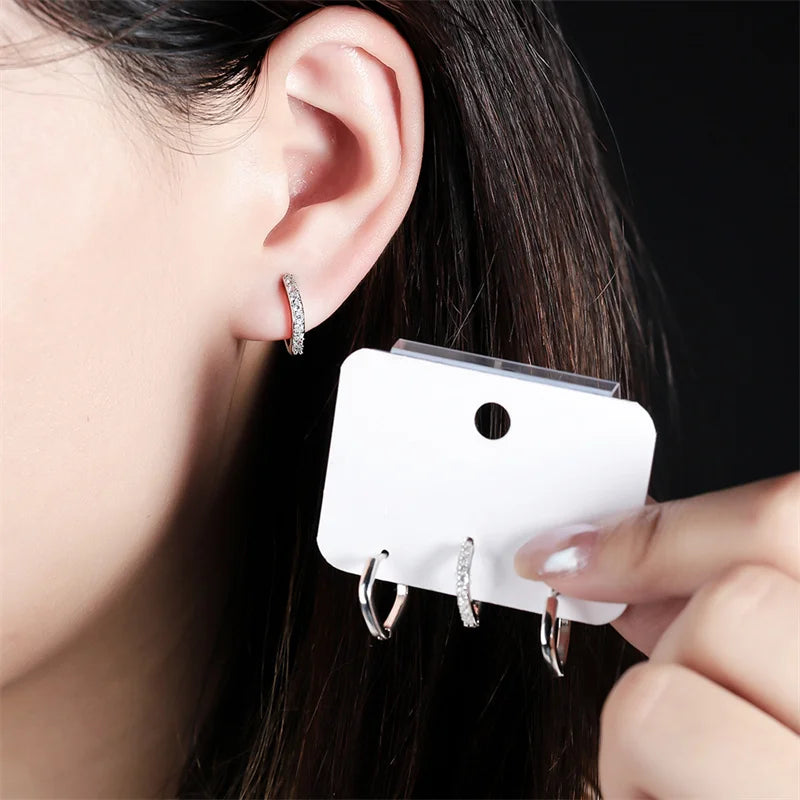 1 Set New Fashion Metal Circle Drop Small Earrings For Women Trend Pendant Piercing Earrings Set Jewelry Gifts