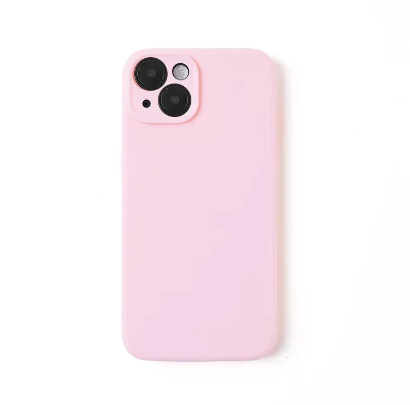 Liquid Silicone Phone Case for iPhone 11 12 13 14 15 16 Plus 16 Pro Max 13 Mini Soft Candy Cover Fundas