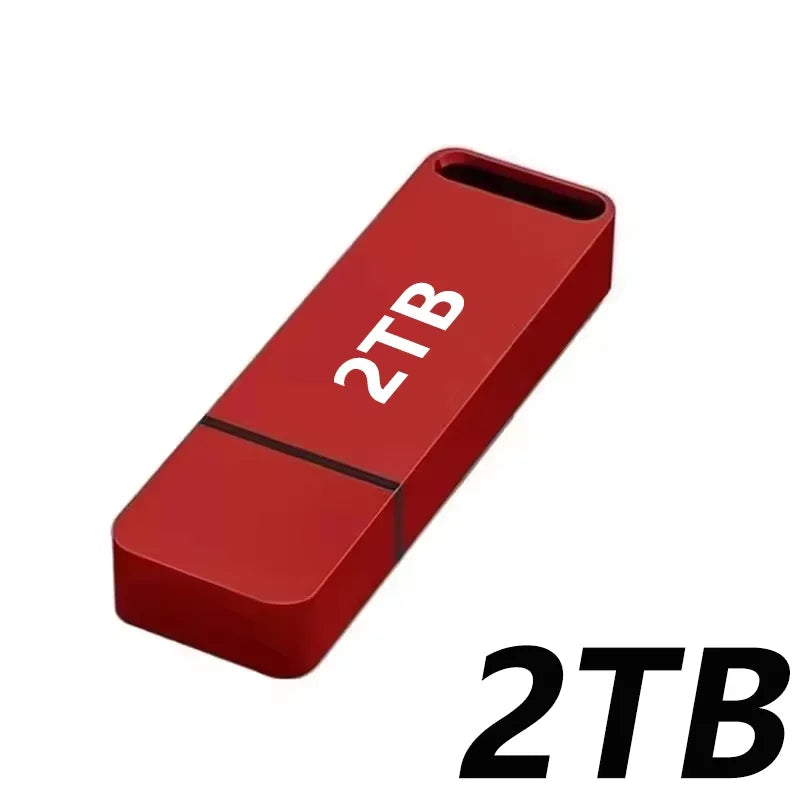 16TB Flash Drive USB 3.2 High Speed Transfer SSD High Capacity Metal Pen Drive Type C Portable Memory Waterproof U Drive