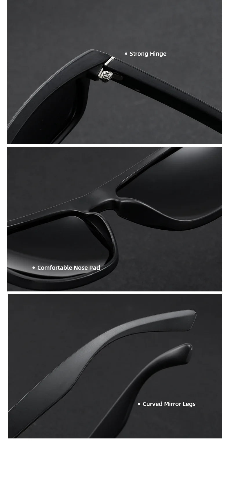 Fashion Square Vintage Polarized Sunglasses Men Women Retro Driving Fishing Luxury Brand Designer Sun Glasses UV400 Eyewear Очки