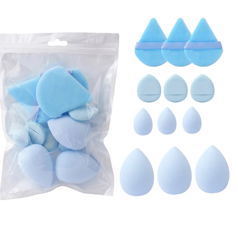 12Pcs Makeup Sponge Blender Beauty Egg Soft Cosmetic Puff Foundation Sponges Powder Puff Women Beauty Tools Make Up Accessories
