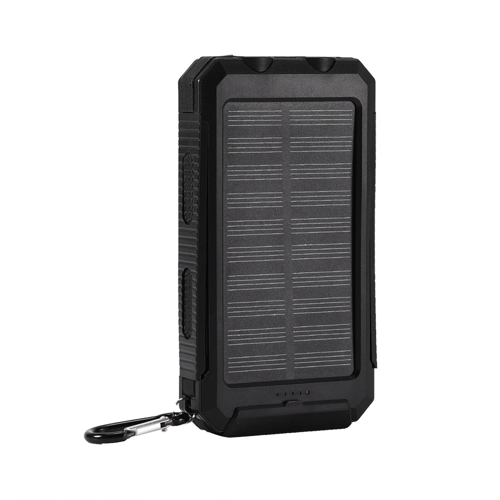 10000mAh Outdoor Fast  Solar Mobile Power Bank Case DIY Kit with   Power Bank Power Bank Dual USB