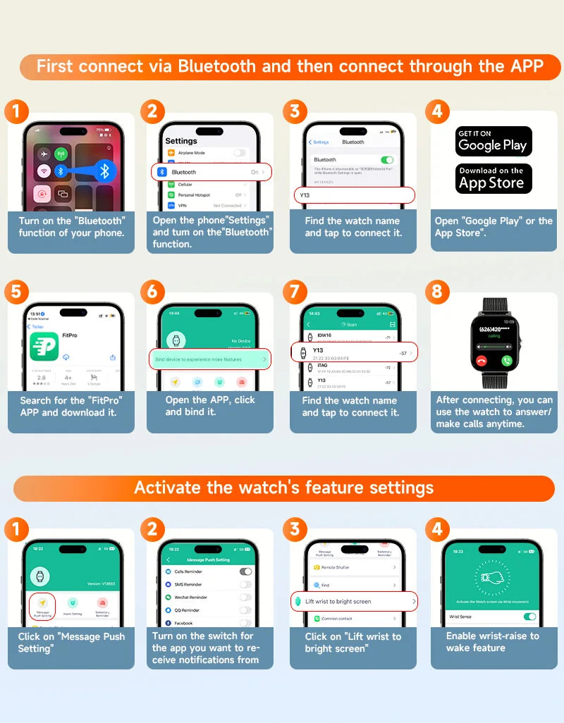 Smart Watch For Men Women Gift 1.44 inch Full Touch Screen Sport Fitness Watches BT Call Digital Smartwatch Wristwatch 2024 New