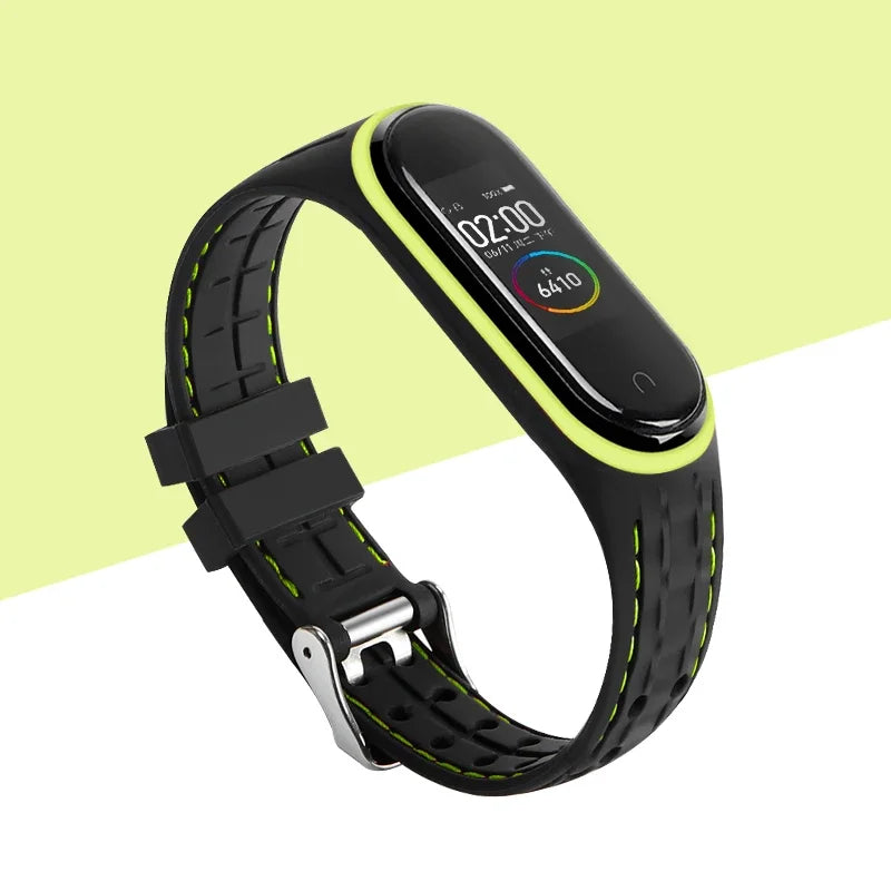 Strap For Mi band 7 6 5 Bracelet Sport belt Silicone watchband replacement Smartwatch bracelet for Xiaomi mi band 3 4 5 6 strap