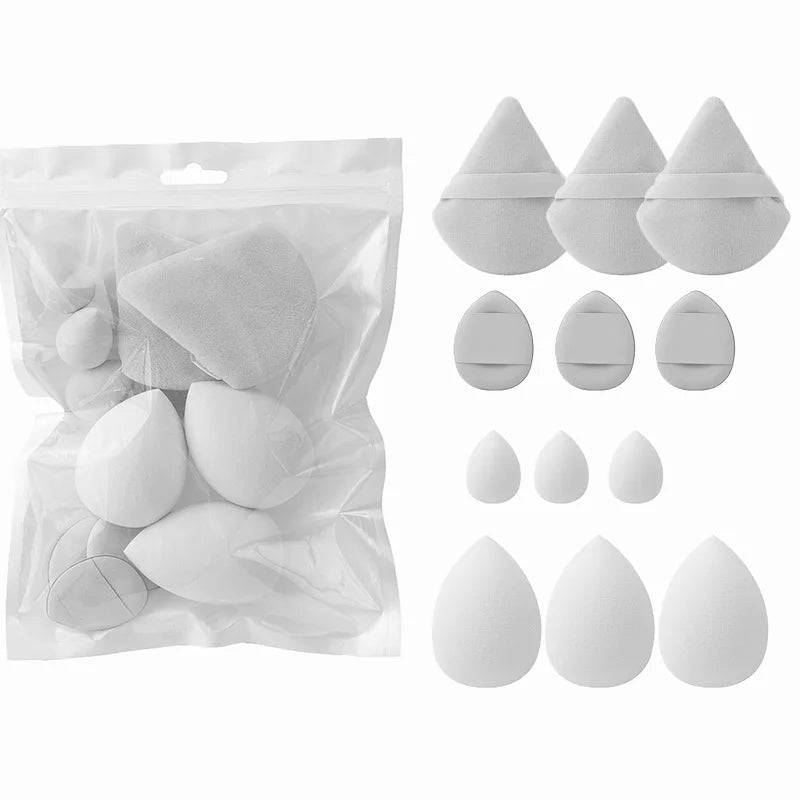 12Pcs Makeup Sponge Blender Beauty Egg Soft Cosmetic Puff Foundation Sponges Powder Puff Women Beauty Tools Make Up Accessories