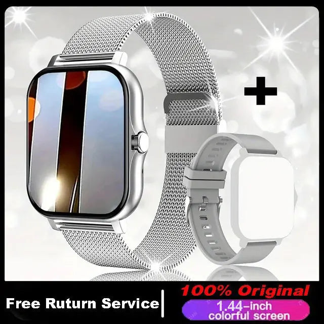Smart Watch For Men Women Gift 1.44 inch Full Touch Screen Sport Fitness Watches BT Call Digital Smartwatch Wristwatch 2024 New
