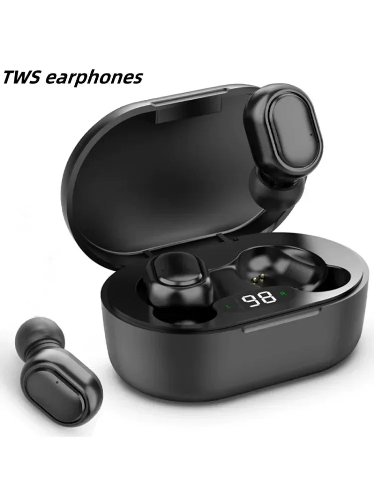 TWS E6S Wireless Earbuds Bluetooth Headphones Wireless Bluetooth Earphones  Noise Cancelling Earphones with Mic