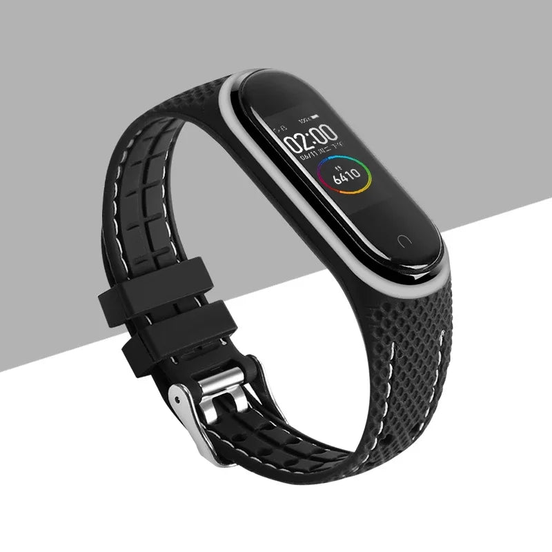 Strap For Mi band 7 6 5 Bracelet Sport belt Silicone watchband replacement Smartwatch bracelet for Xiaomi mi band 3 4 5 6 strap