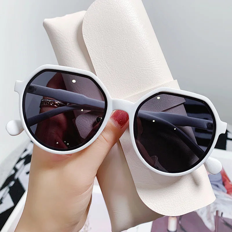 Sunglasses for Women Geometry Shape Frame Fashion Glasses Vintage Big Sunshades Shades Очки Солнечные Женские Очки 선글라스