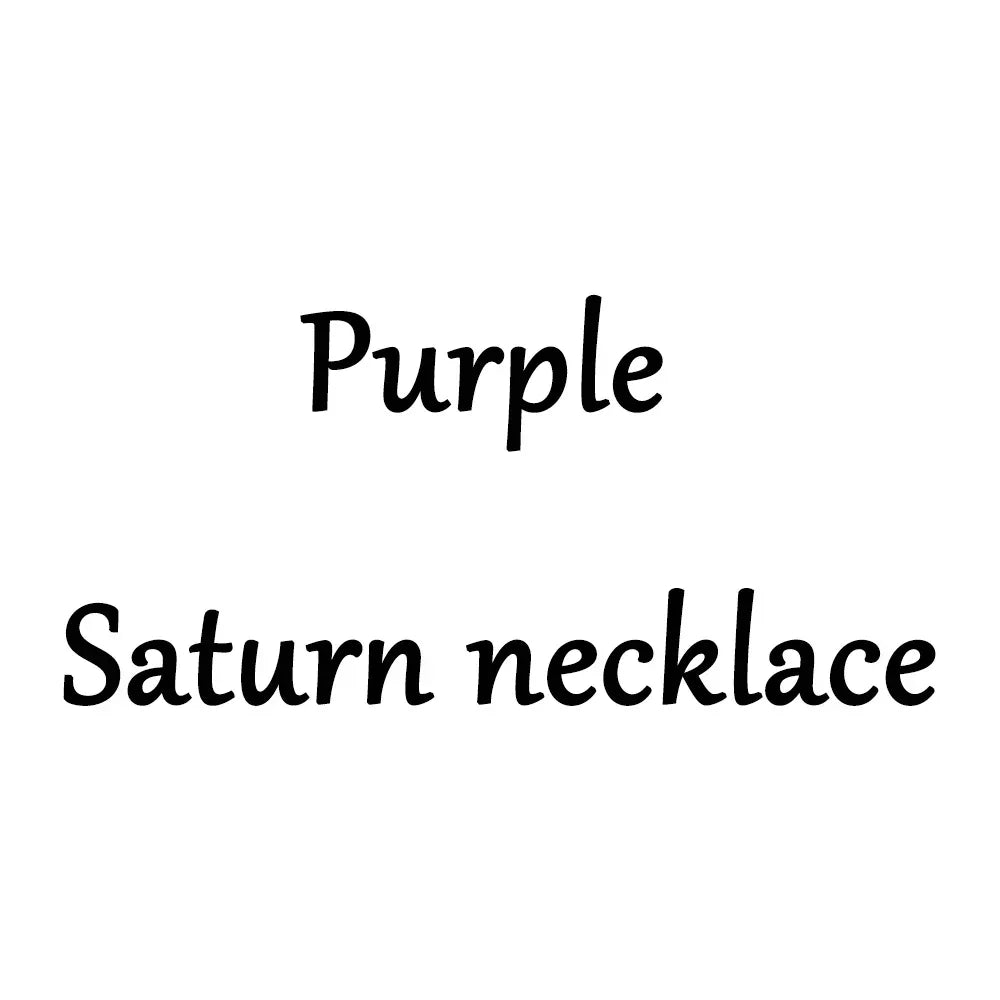 Anime Saturn Same Style Pendant Rock and Roll Necklace Sparkling Star Y2K Luxury High Quality Fashion Men Women Christmas Gifts
