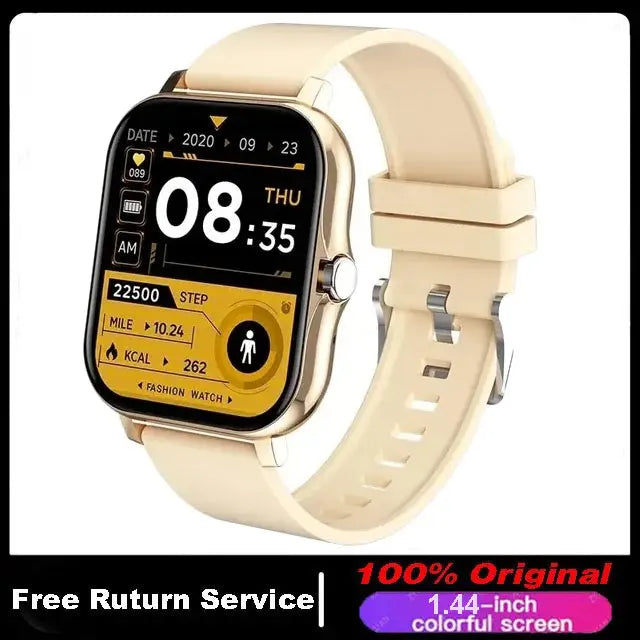 Smart Watch For Men Women Gift 1.44 inch Full Touch Screen Sport Fitness Watches BT Call Digital Smartwatch Wristwatch 2024 New