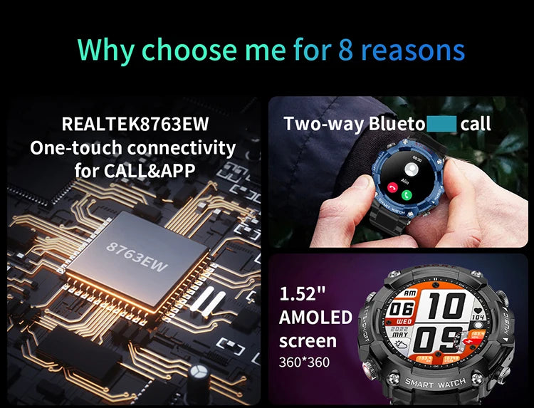 Smart Watch with Earphones BT Call Music Headset Player T96 Heart Rate Sleep Monitor Smart Watch with Earbuds 2 in 1