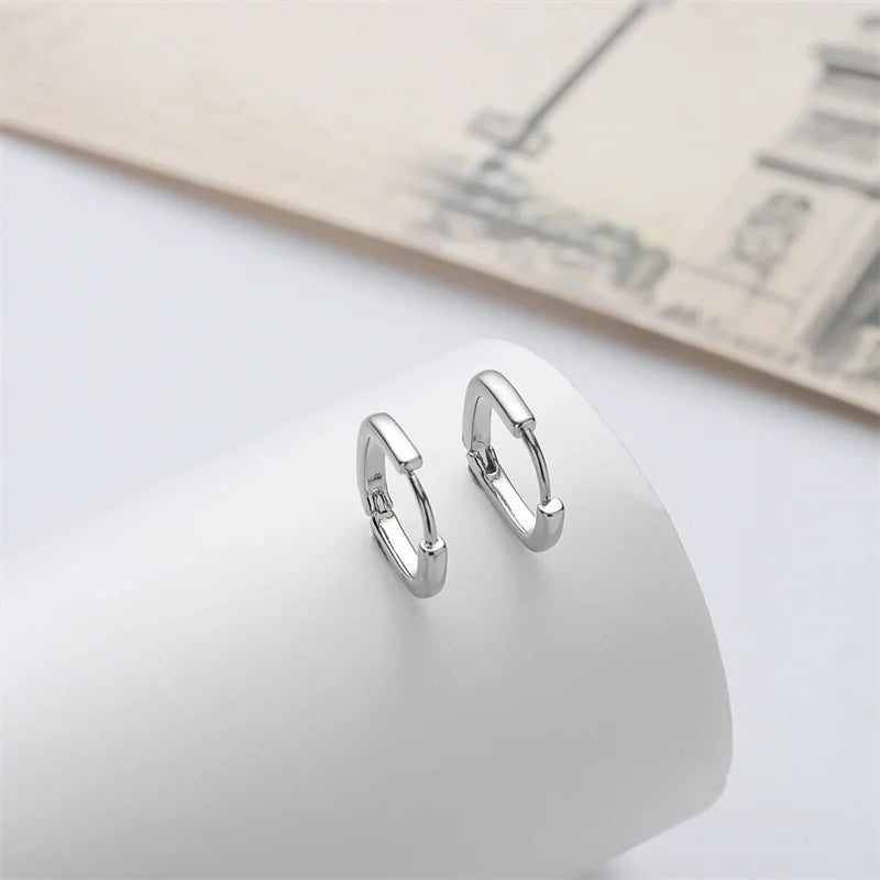 1 Set New Fashion Metal Circle Drop Small Earrings For Women Trend Pendant Piercing Earrings Set Jewelry Gifts