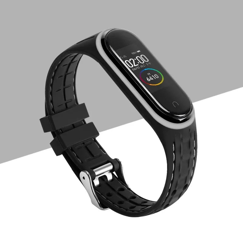 Strap For Mi band 7 6 5 Bracelet Sport belt Silicone watchband replacement Smartwatch bracelet for Xiaomi mi band 3 4 5 6 strap
