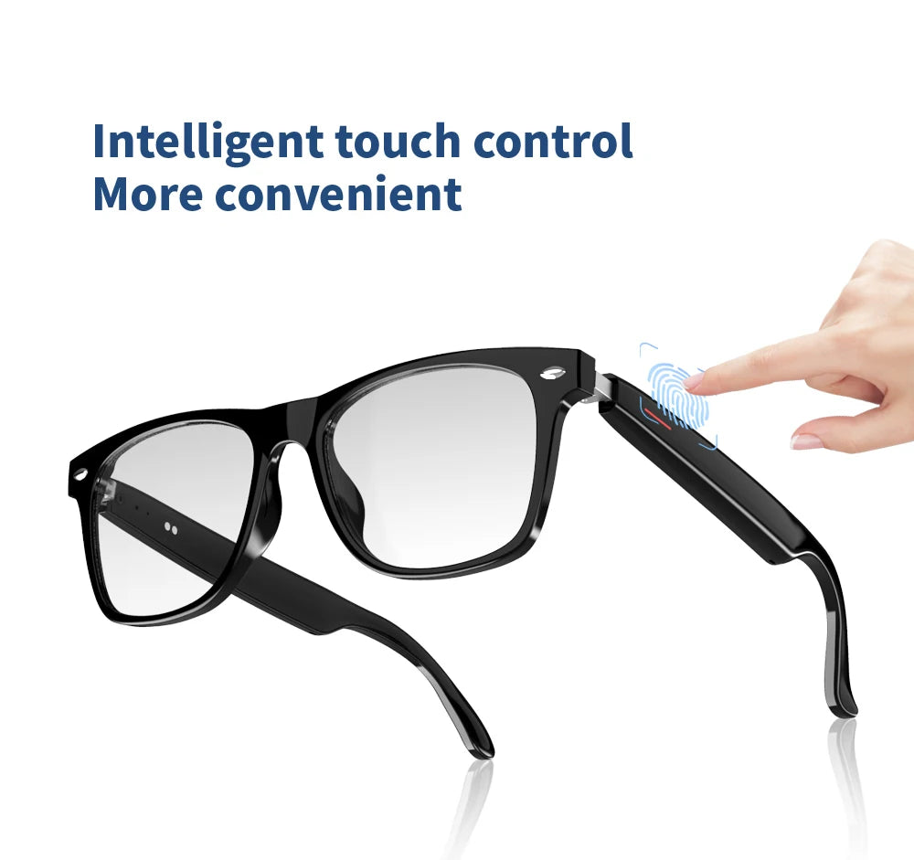 Smart Glasses with AI Navigation Listen Songs Bluetooth Call Voice Assistant Remote Camera Translate Language Smart Sunglasses