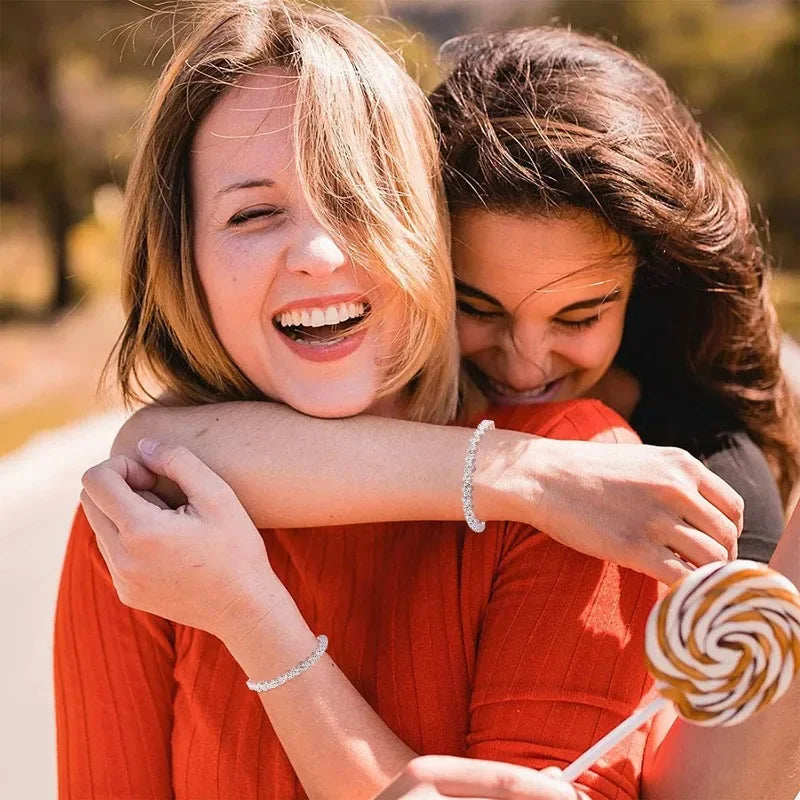 Women's Crystal Bracelet Gold Silver Rose Gold Color Bracelet Weight Bracelet Jewelry Браслеты На Руку Женские Pulseras Mujer 팔찌