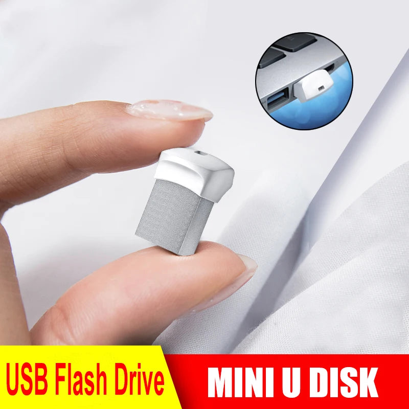 Mini Pendrive 128GB, Portable USB 2.0 Flash Memory Stick for Data Storage Transfer, 64GB 32GB 16GB 8GB