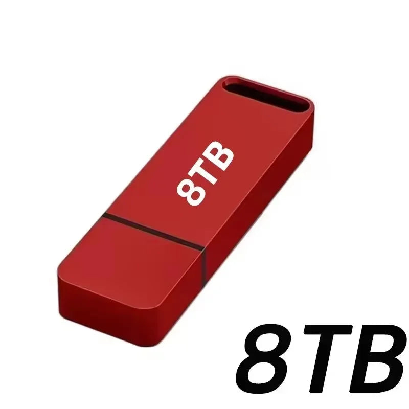 16TB Flash Drive USB 3.2 High Speed Transfer SSD High Capacity Metal Pen Drive Type C Portable Memory Waterproof U Drive