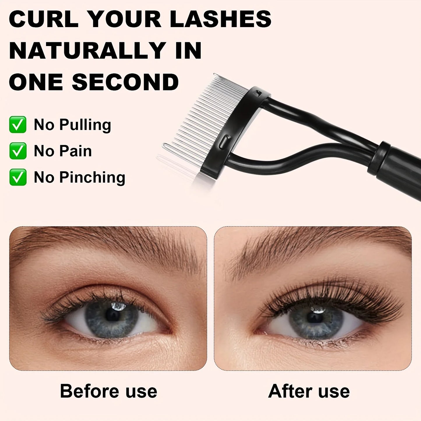 11/16PCS Eyelash Curler with 10pcs Replacement Pads Women Professional Eyelashes Curling Tweezers Clips Lasting Eye Makeup Tools
