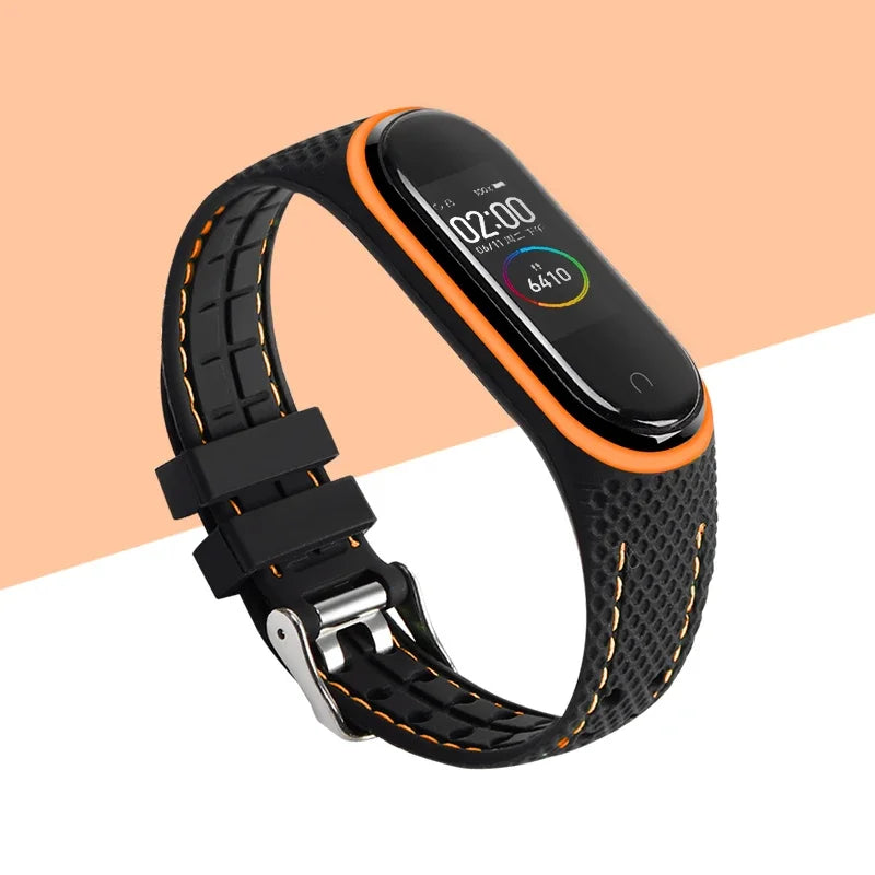 Strap For Mi band 7 6 5 Bracelet Sport belt Silicone watchband replacement Smartwatch bracelet for Xiaomi mi band 3 4 5 6 strap