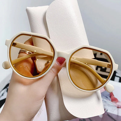 Sunglasses for Women Geometry Shape Frame Fashion Glasses Vintage Big Sunshades Shades Очки Солнечные Женские Очки 선글라스