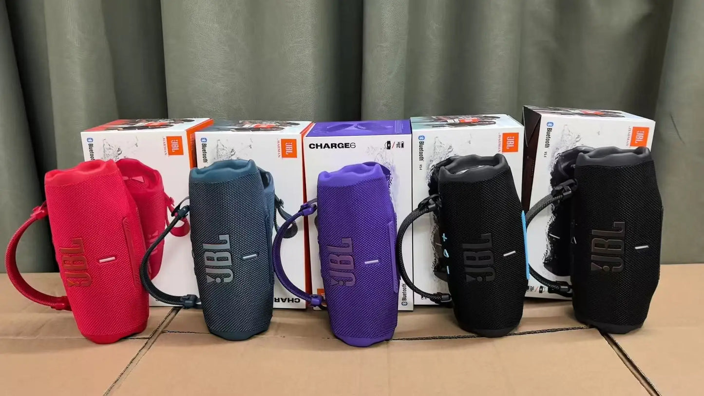 JBL Charge 6 Bluetooth Speaker Rugged Waterproof Portable Deep Bass Clear Tweeter Travel
