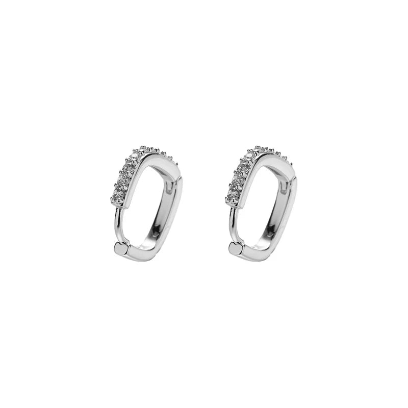 1 Set New Fashion Metal Circle Drop Small Earrings For Women Trend Pendant Piercing Earrings Set Jewelry Gifts