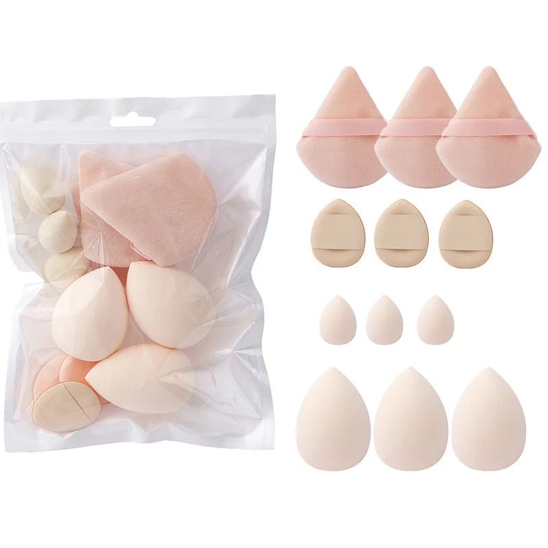 12Pcs Makeup Sponge Blender Beauty Egg Soft Cosmetic Puff Foundation Sponges Powder Puff Women Beauty Tools Make Up Accessories