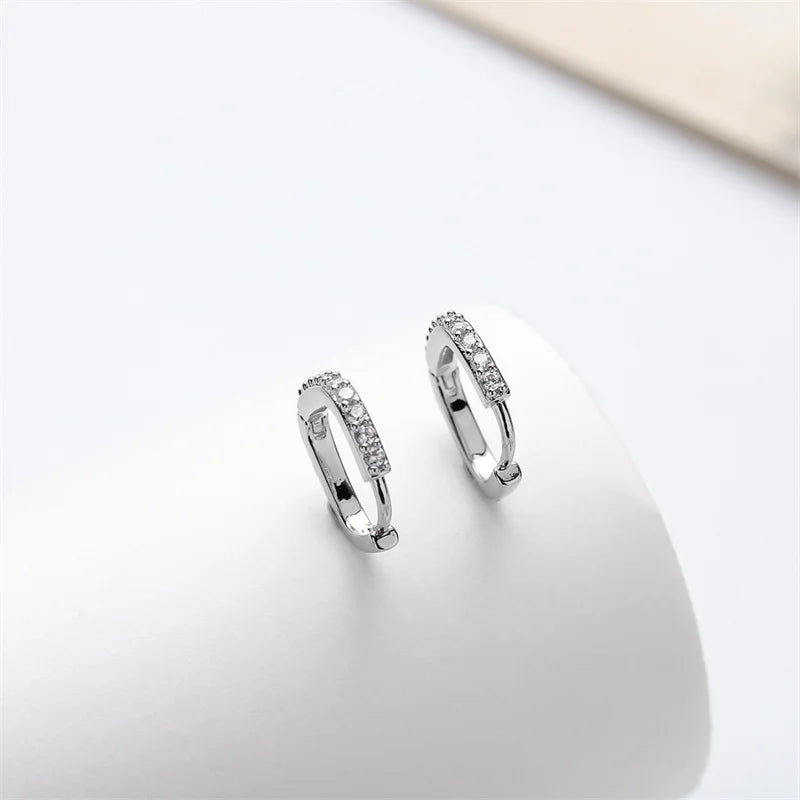 1 Set New Fashion Metal Circle Drop Small Earrings For Women Trend Pendant Piercing Earrings Set Jewelry Gifts