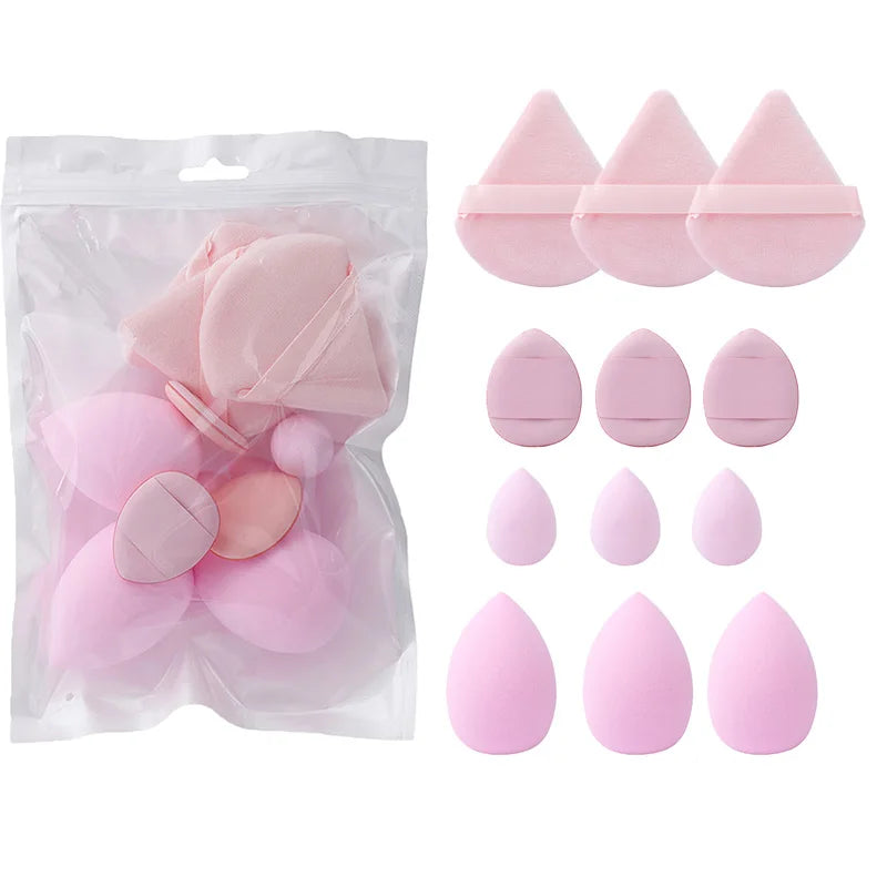 12Pcs Makeup Sponge Blender Beauty Egg Soft Cosmetic Puff Foundation Sponges Powder Puff Women Beauty Tools Make Up Accessories
