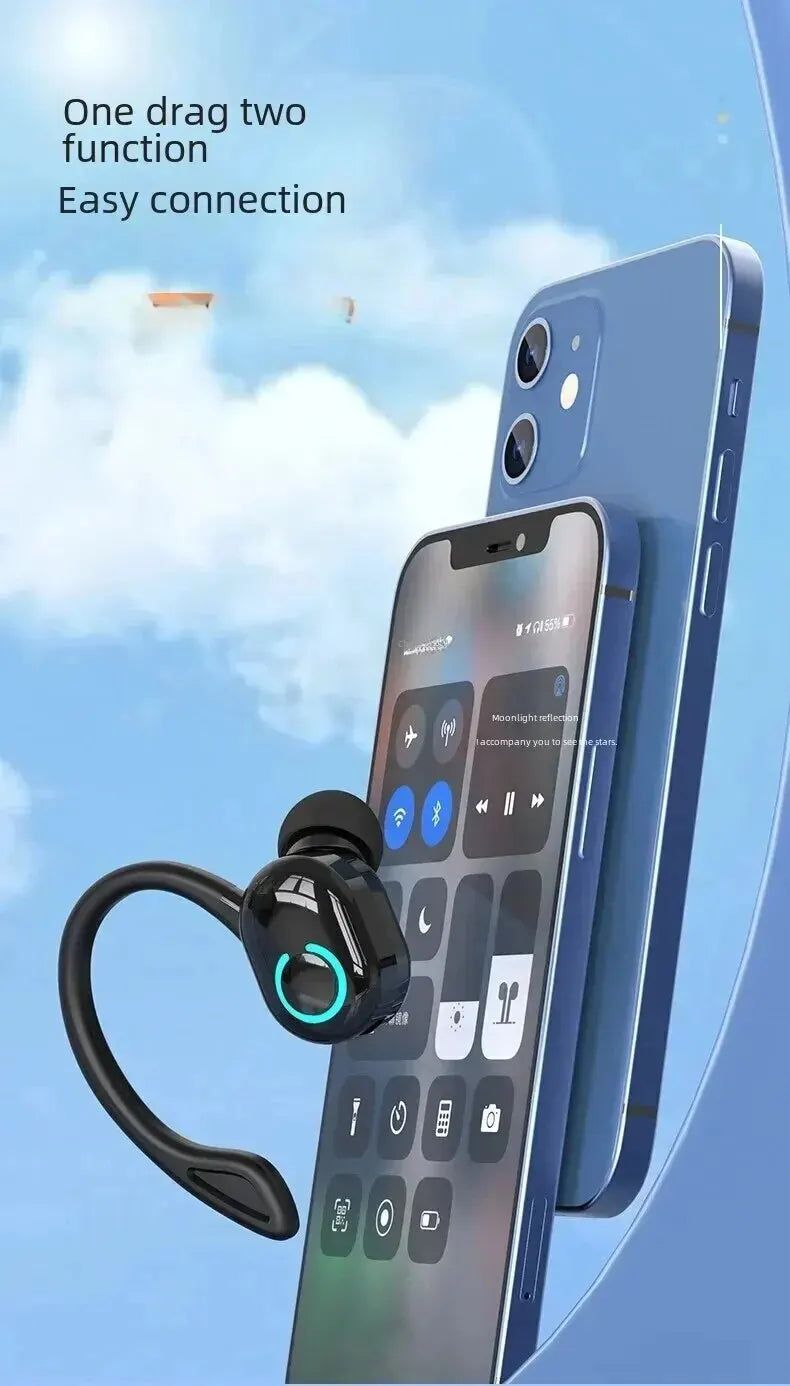 TWS Bluetooth 5.2 Ear Hook Wireless Earphone True Headphones Mini Handsfree Waterproof Sport Music Headset Single Right Earbuds