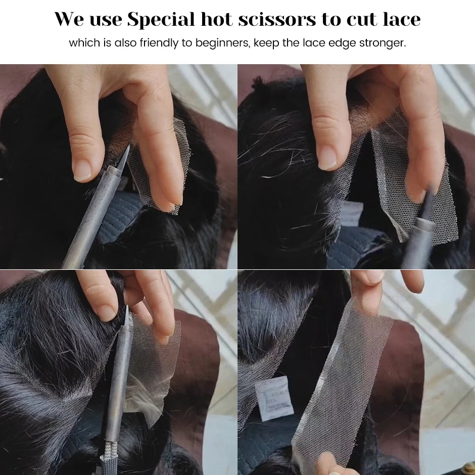 Wear Go Wig ISEE Hair Mongolian Water Wave 7x5 Glueless Preplucked Human Wigs Ready To Go Pre Cut Lace Easy Install HD Lace Wigs