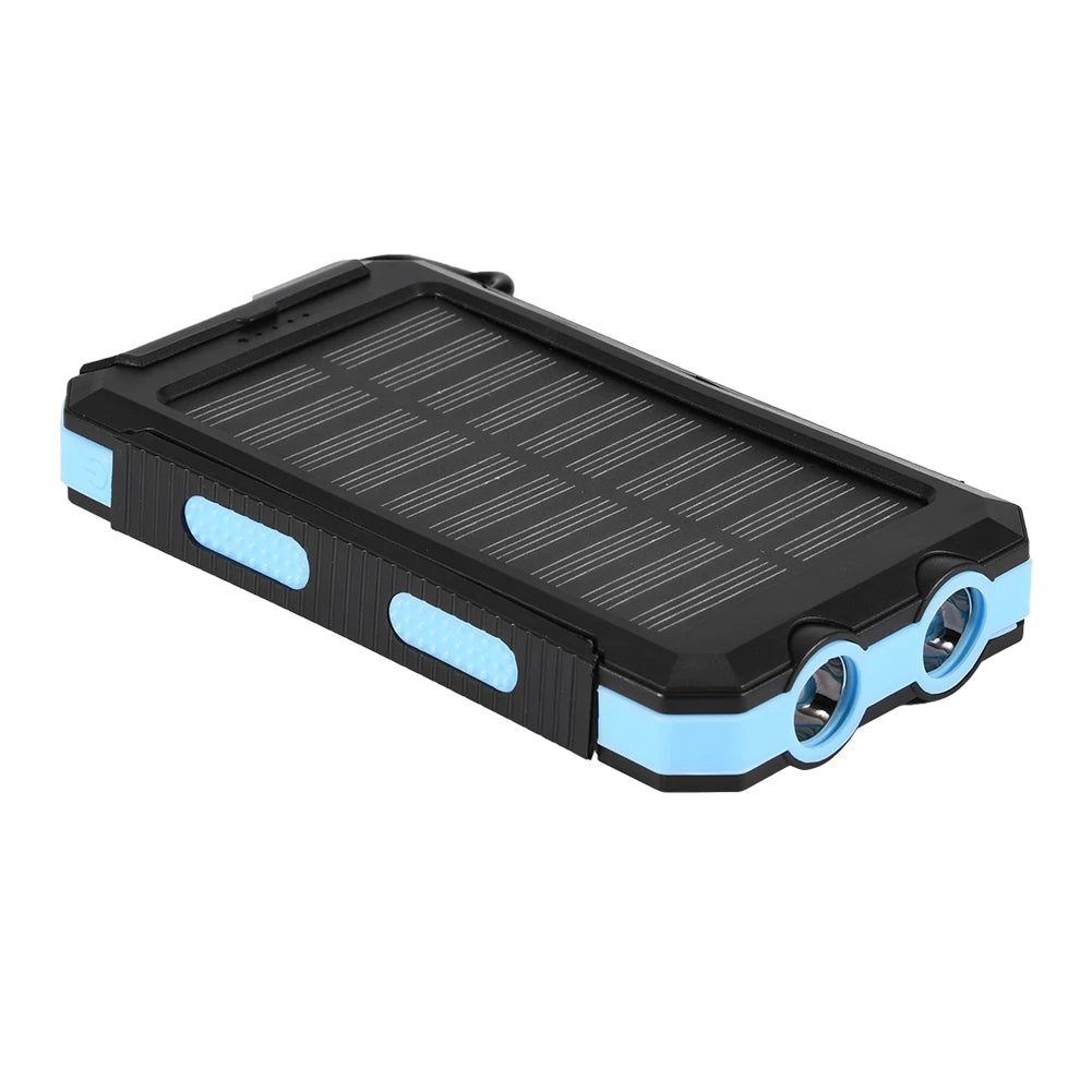 10000mAh Outdoor Fast  Solar Mobile Power Bank Case DIY Kit with   Power Bank Power Bank Dual USB