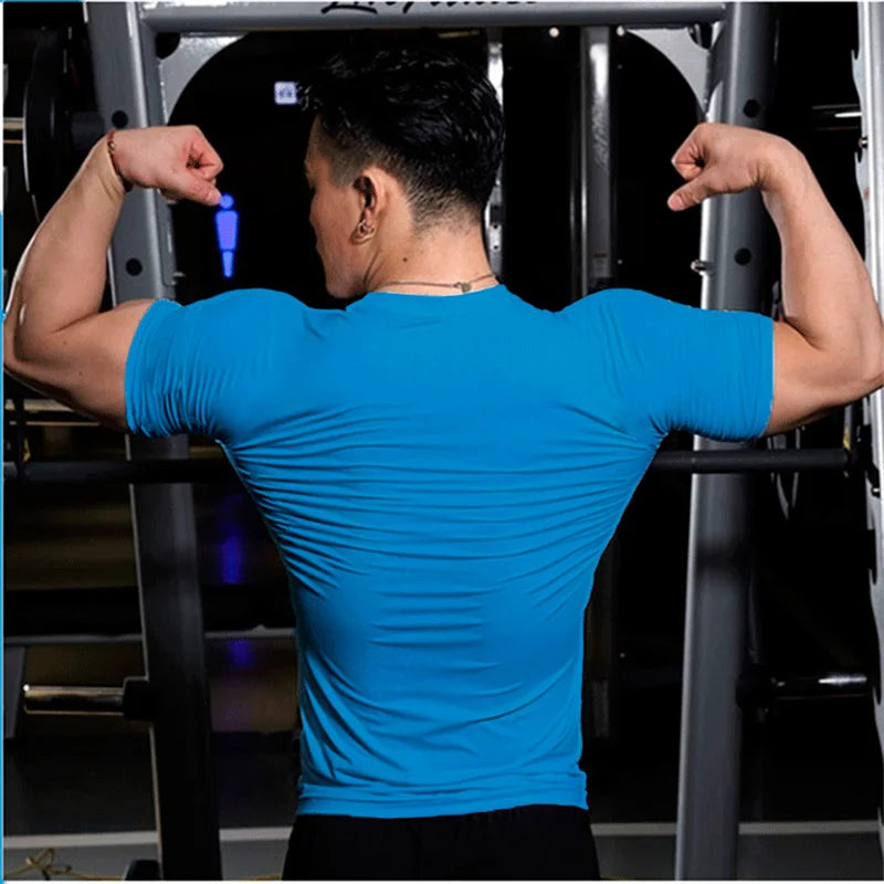 Men Fashion Tops Tee Shirt Plain Slim Fit t Shirt Short Sleeve t-Shirts For Men Gym Shirts Casual White t-Shirt Man Clothes 5XL